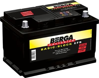BERGA 5655000657902 - Стартерна акумуляторна батарея, АКБ avtolavka.club