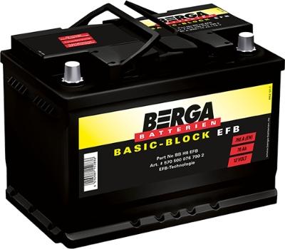 BERGA 5705000767902 - Стартерна акумуляторна батарея, АКБ avtolavka.club