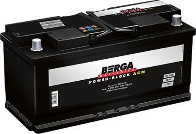 BERGA 6059010957502 - Стартерна акумуляторна батарея, АКБ avtolavka.club