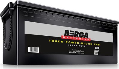 BERGA 680500100H432 - Стартерна акумуляторна батарея, АКБ avtolavka.club