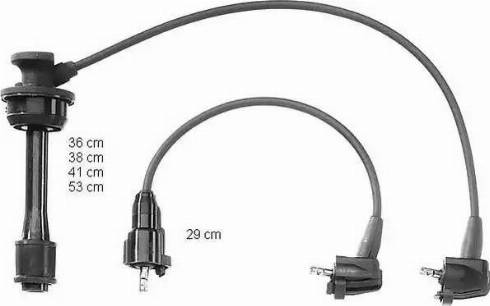 BorgWarner (BERU) ZEF944 - Комплект проводів запалювання avtolavka.club