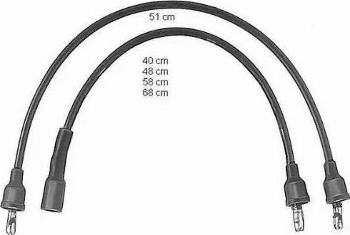 BorgWarner (BERU) ZEF571 - Комплект проводів запалювання avtolavka.club