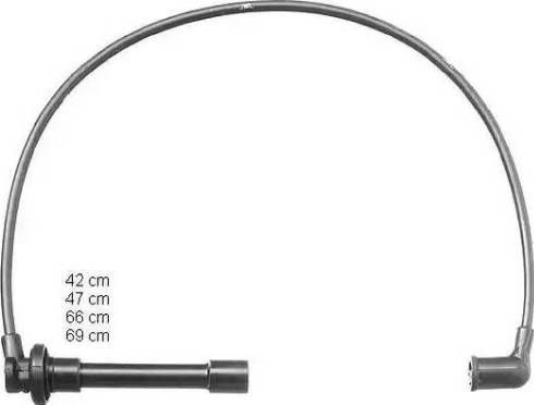 BorgWarner (BERU) ZEF1097 - Комплект проводів запалювання avtolavka.club