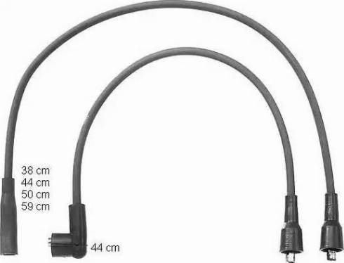 BorgWarner (BERU) ZEF1058 - Комплект проводів запалювання avtolavka.club