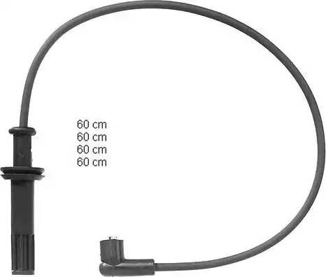 BorgWarner (BERU) ZEF1016 - Комплект проводів запалювання avtolavka.club