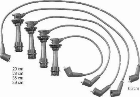 BorgWarner (BERU) ZEF1304 - Комплект проводів запалювання avtolavka.club