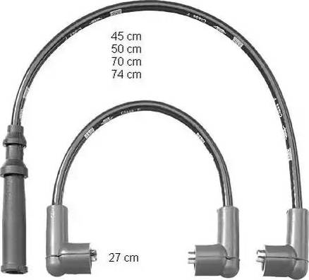 BorgWarner (BERU) ZEF1200 - Комплект проводів запалювання avtolavka.club