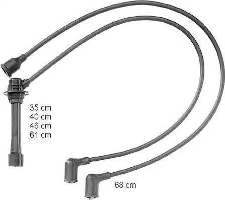 BorgWarner (BERU) ZEF863 - Комплект проводів запалювання avtolavka.club
