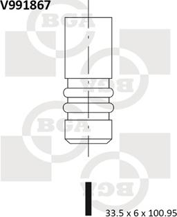 BGA V991867 - Впускний клапан avtolavka.club