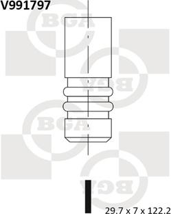 BGA V991797 - Впускний клапан avtolavka.club