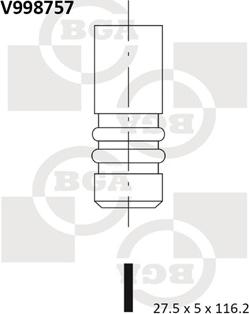 BGA V998757 - Випускний клапан avtolavka.club