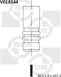 BGA V018344 - Впускний клапан avtolavka.club