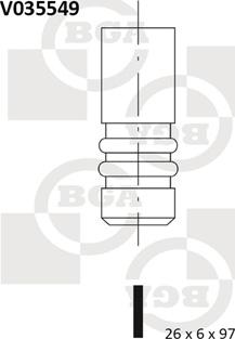 BGA V035549 - Впускний клапан avtolavka.club