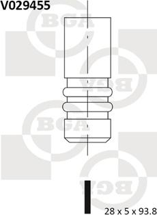BGA V029455 - Впускний клапан avtolavka.club