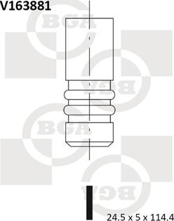 BGA V163881 - Випускний клапан avtolavka.club