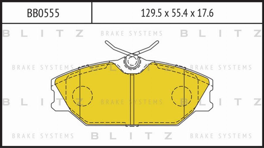 Blitz BB0555 - Гальмівні колодки, дискові гальма avtolavka.club