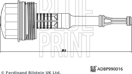 Blue Print ADBP990016 - Кришка, корпус масляного фільтра avtolavka.club