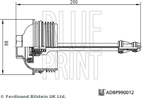 Blue Print ADBP990012 - Кришка, корпус масляного фільтра avtolavka.club