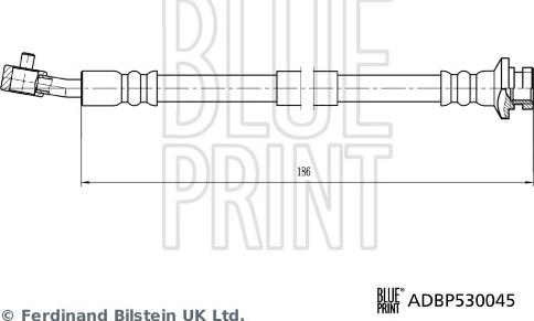 Blue Print ADBP530045 - Гальмівний шланг avtolavka.club