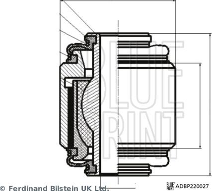 Blue Print ADBP860194 - Шарова опора, несучий / направляючий шарнір avtolavka.club