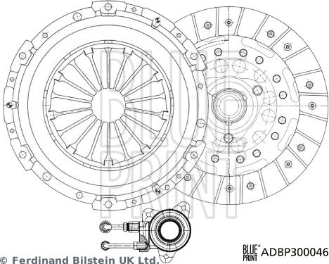 Blue Print ADBP300046 - Комплект зчеплення avtolavka.club