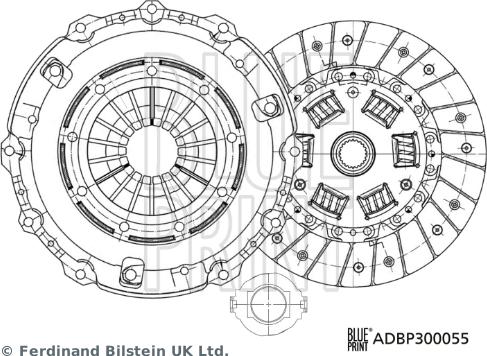 Blue Print ADBP300055 - Комплект зчеплення avtolavka.club