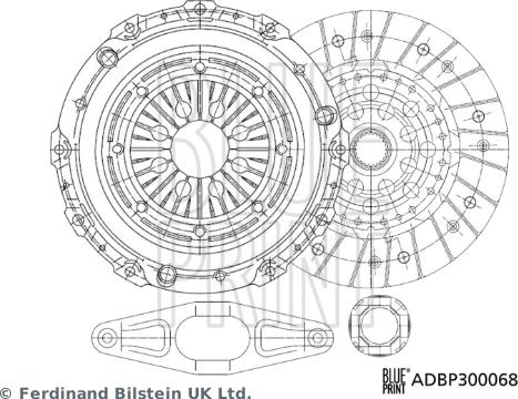 Blue Print ADBP300068 - Комплект зчеплення avtolavka.club