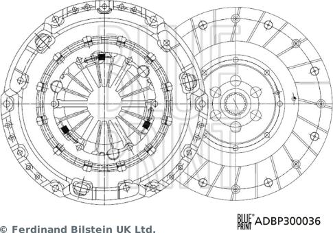 Blue Print ADBP300036 - Комплект зчеплення avtolavka.club