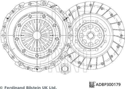 Blue Print ADBP300179 - Комплект зчеплення avtolavka.club