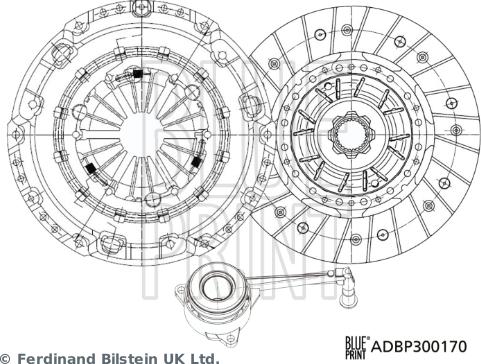 Blue Print ADBP300170 - Комплект зчеплення avtolavka.club