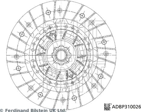 Blue Print ADBP310026 - Диск зчеплення avtolavka.club