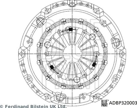 Blue Print ADBP320003 - Нажимной диск зчеплення avtolavka.club