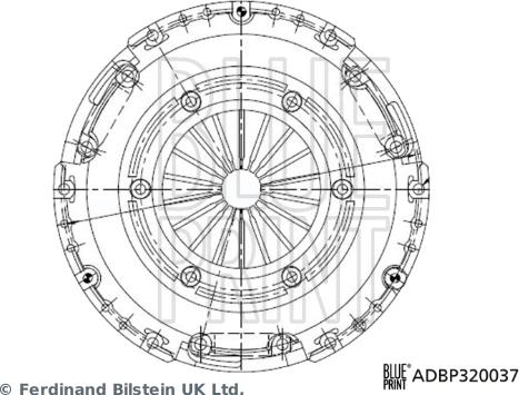 Blue Print ADBP320037 - Нажимной диск зчеплення avtolavka.club