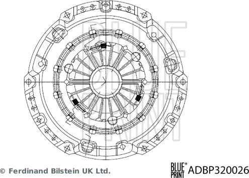 Blue Print ADBP320026 - Нажимной диск зчеплення avtolavka.club