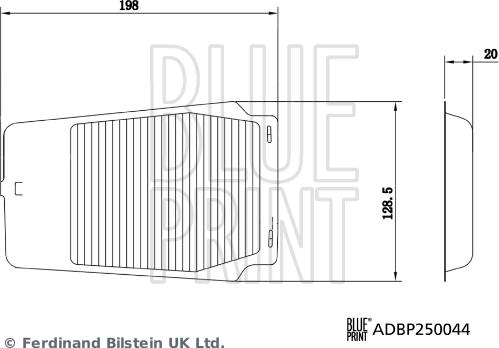 Blue Print ADBP250044 - Фільтр, повітря у внутрішній простір avtolavka.club