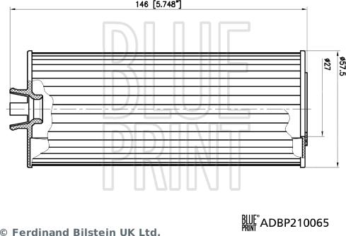 Blue Print ADBP210065 - Масляний фільтр avtolavka.club