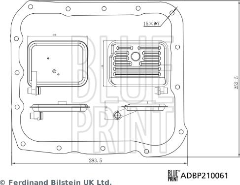 Blue Print ADBP210061 - Гідрофільтри, автоматична коробка передач avtolavka.club