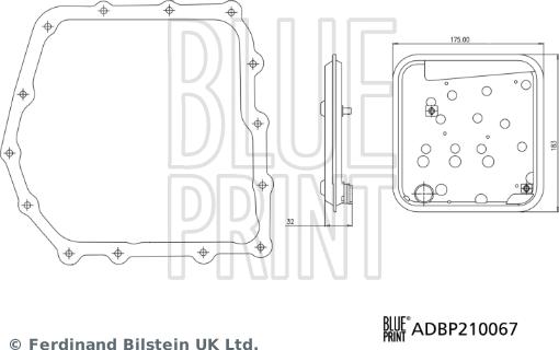 Blue Print ADBP210067 - Гідрофільтри, автоматична коробка передач avtolavka.club