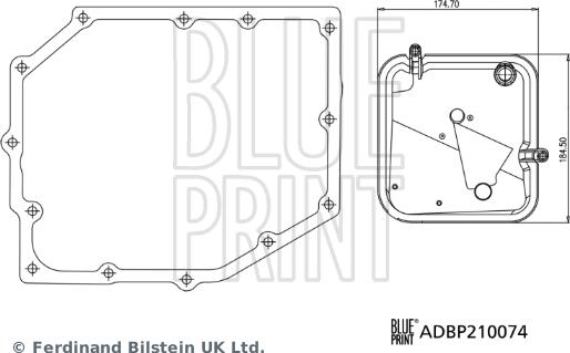 Blue Print ADBP210074 - Гідрофільтри, автоматична коробка передач avtolavka.club