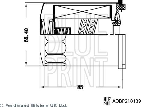 Blue Print ADBP210139 - Гідрофільтри, автоматична коробка передач avtolavka.club