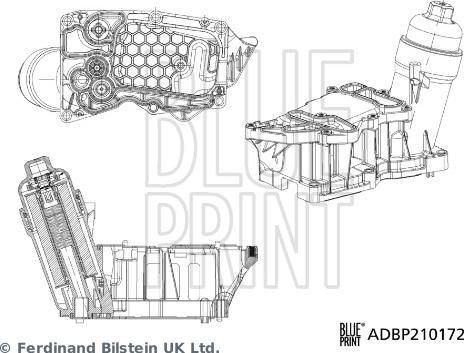 Blue Print ADBP210172 - Корпус, масляний фільтр avtolavka.club