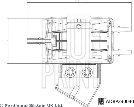 Blue Print ADBP230040 - Паливний фільтр avtolavka.club