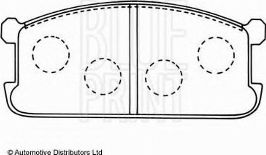 Blue Print ADC44204 - Гальмівні колодки, дискові гальма avtolavka.club