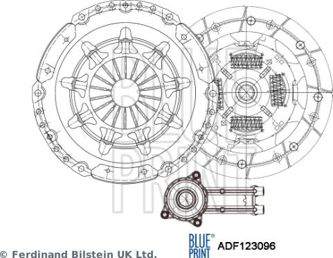 Blue Print ADF123096 - Комплект зчеплення avtolavka.club