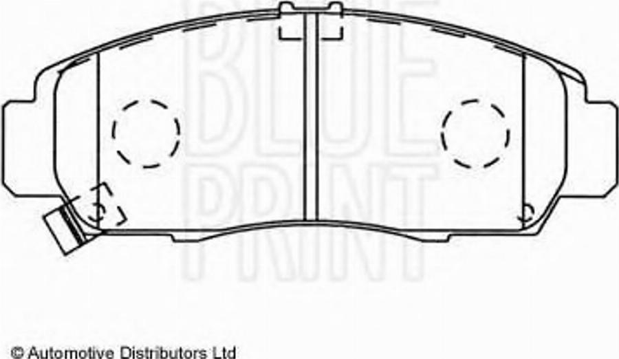 Blue Print ADH24259 - Гальмівні колодки, дискові гальма avtolavka.club