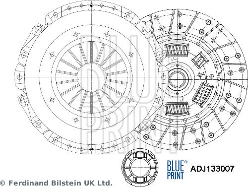 Blue Print ADJ133007 - Комплект зчеплення avtolavka.club