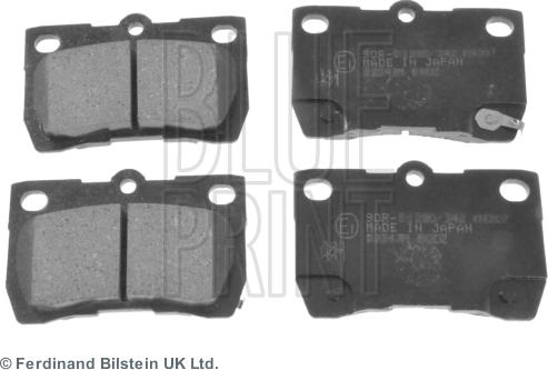 Blue Print ADT342178 - Гальмівні колодки, дискові гальма avtolavka.club