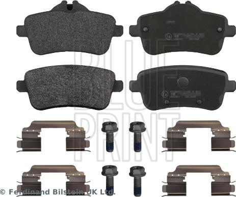 Blue Print ADU174216 - Гальмівні колодки, дискові гальма avtolavka.club