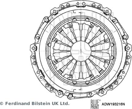 Blue Print ADW193216N - Нажимной диск зчеплення avtolavka.club