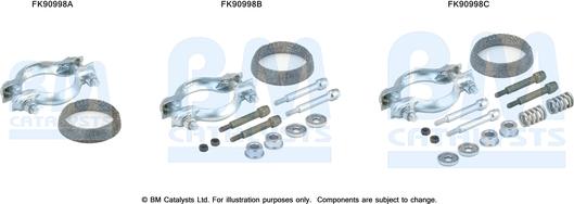 BM Catalysts FK90998 - Монтажний комплект, каталізатор avtolavka.club